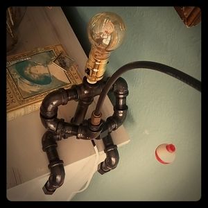 Metal fittings Fisherman lamp.